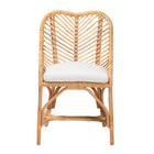 bali & pari Arween Modern Bohemian Natural Brown Rattan Dining Chair