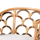 bali & pari Aster Modern Bohemian Natural Brown Rattan Armchair