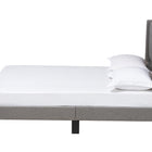 Baxton Studio Casol Mid-Century Modern Transitional Grey Fabric Upholstered Queen Size Platform Bed