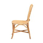 bali & pari Irene Modern Bohemian Natural Rattan Dining Chair