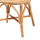 bali & pari Irene Modern Bohemian Natural Rattan Dining Chair