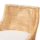 bali & pari Bella Modern Bohemian Natural Brown Rattan Bar Stool