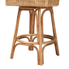 bali & pari Bella Modern Bohemian Natural Brown Rattan Bar Stool