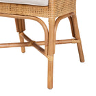 bali & pari Bella Modern Bohemian Natural Brown Rattan Dining Chair