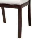 bali & pari Joana Modern Bohemian Dark Brown Mahogany Wood and Natural Seagrass Dining Side Chair