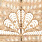 bali & pari Marlette Modern Bohemian Natural Brown Rattan Queen Size Standalone Headboard