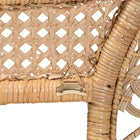 bali & pari Marlette Modern Bohemian Natural Brown Rattan Queen Size Standalone Headboard