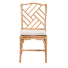 bali & pari Rio Modern Bohemian Natural Brown Rattan Dining Chair