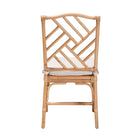bali & pari Rio Modern Bohemian Natural Brown Rattan Dining Chair