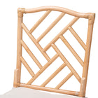 bali & pari Rio Modern Bohemian Natural Brown Rattan Dining Chair