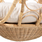 bali & pari Umika Modern Bohemian Natural Brown Rattan Hanging Chair