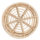 bali & pari Bowie Modern Bohemian Natural Brown Rattan 2-Piece Nesting End Table Set