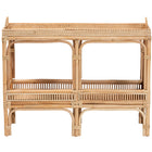 bali & pari Lombok Modern Bohemian Natural Brown Rattan Console Table