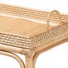 bali & pari Lombok Modern Bohemian Natural Brown Rattan Console Table