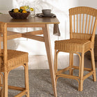 bali & pari Barito Modern Bohemian Natural Rattan Counter Stool