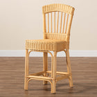 bali & pari Barito Modern Bohemian Natural Rattan Counter Stool