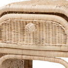 bali & pari Magni Modern Bohemian Natural Brown Rattan 1-Drawer Nightstand