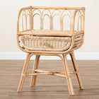 bali & pari Panchali Modern Bohemian Natural Brown Rattan Nightstand