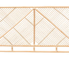 bali & pari Walid Modern Bohemian Natural Brown Rattan Queen Size Standalone Headboard