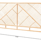 bali & pari Walid Modern Bohemian Natural Brown Rattan Queen Size Standalone Headboard