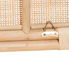 bali & pari Reegan Modern Bohemian Natural Brown Rattan Queen Size Standalone Headboard