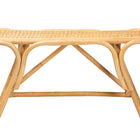 bali & pari Septa Modern Bohemian Natural Brown Rattan Accent Bench