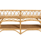 bali & pari Leryn Modern Bohemian Natural Brown Rattan Bench