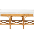 bali & pari Nairi Modern Bohemian Natural Brown Rattan Bench