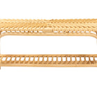 bali & pari Himari Modern Bohemian Natural Brown Rattan Accent Bench