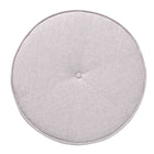 Baxton Studio Theo Japandi Greyish Beige Fabric and Walnut Brown Finished Wood Ottoman Footstool