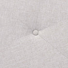 Baxton Studio Theo Japandi Greyish Beige Fabric and Walnut Brown Finished Wood Ottoman Footstool