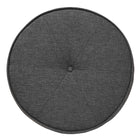 Baxton Studio Theo Japandi Dark Grey Fabric and Walnut Brown Finished Wood Ottoman Footstool