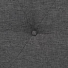 Baxton Studio Theo Japandi Dark Grey Fabric and Walnut Brown Finished Wood Ottoman Footstool