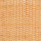 bali & pari Vaere Modern Bohemian Natural Brown Rattan and Mahogany Wood Storage Cabinet