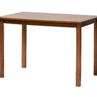 Baxton Studio Olympia Modern Grey Fabric and Walnut Brown Finished Wood 5-Piece Dining Set