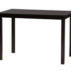 Baxton Studio Genesis Modern Grey Fabric and Dark Brown Finished Wood 5-Piece Dining Set