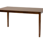 Baxton Studio Genesis Modern Grey Fabric and Walnut Brown Finished Wood 6-Piece Dining Set