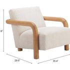 Zuo Subliem Accent Chair Cotton White
