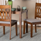 Baxton Studio Florencia Modern Grey Fabric and Walnut Brown Finished Wood Dining Chair
