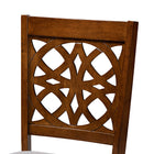 Baxton Studio Abigail Modern Grey Fabric and Walnut Brown Finished Wood 5-Piece Dining Set