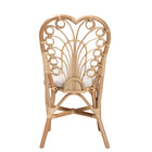 bali & pari Jerica Modern Bohemian Natural Brown Rattan Dining Chair