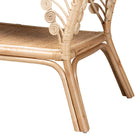 bali & pari Bastet Modern Bohemian Natural Brown Rattan 2-Tier Console Table