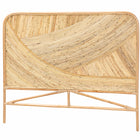 bali & pari Delphi Modern Bohemian Natural Brown Rattan Queen Size Standalone Headboard