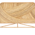 bali & pari Delphi Modern Bohemian Natural Brown Rattan Queen Size Standalone Headboard