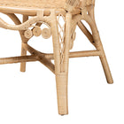 bali & pari Ratu Modern Bohemian Natural Brown Rattan Accent Chair