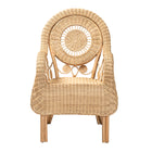 bali & pari Putri Modern Bohemian Natural Rattan Arm Chair