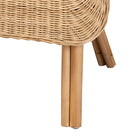 bali & pari Putri Modern Bohemian Natural Rattan Arm Chair