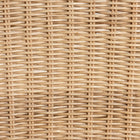bali & pari Sumatera Modern Bohemian Natural Brown Rattan 2-Piece Dining Chair Set