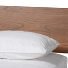 Baxton Studio Salvatore Mid-Century Modern Walnut Brown Finished Wood Queen Size Platform Bed