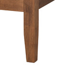 Baxton Studio Salvatore Mid-Century Modern Walnut Brown Finished Wood Queen Size Platform Bed